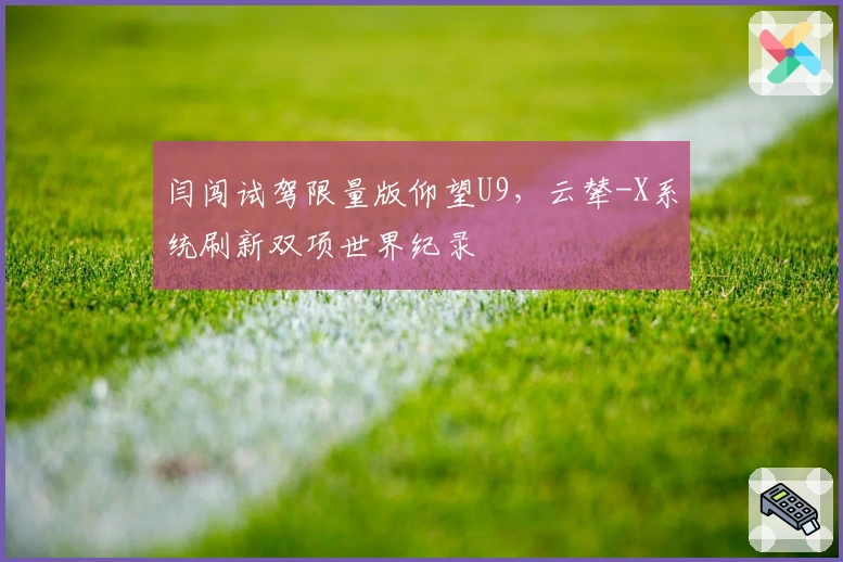 闫闯试驾限量版仰望U9，云辇-X系统刷新双项世界纪录